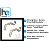 HomeElabador Curtain Pole Rod Bracket Pipe Holder Heavy Duty Drapery