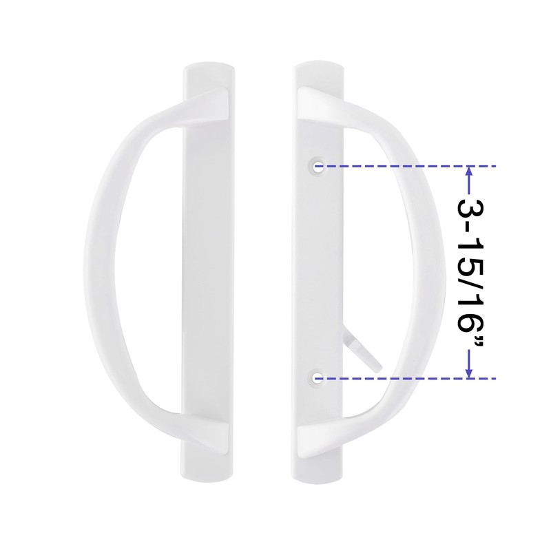 DECEBALUS Offset Position Keyed Sliding Patio Door Handleset with Mortise