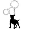 DUOWEI Acrylic Cute Pitbull Puppy Keychain Key Ring Pit Bull