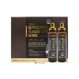 Lee Seung-nam's Vitality Albumin Premium Gold Sugar-Free 34g x 30 bottles / 이승남의 활력알부민 프리미엄 골드 당제로 34g x 30병