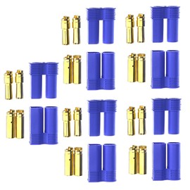 5 Pair EC5 Banana Device Plug Female Male Bullet Gold Connector for RC Car Plane
