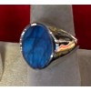 Natural Creations mens sterling silver ring Size 11 Labradorite