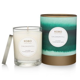 KOBO Chlorophyll Candle (11 oz) | 100% Pure Soy Candle | All Natural Scented Candle, Hand-Poured in USA | 80 Hour Long Burning Candles | Scented Candles for Home