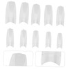 Baluue 500pcs Natural Artificial Full Cover Fake Nails Tips Fake