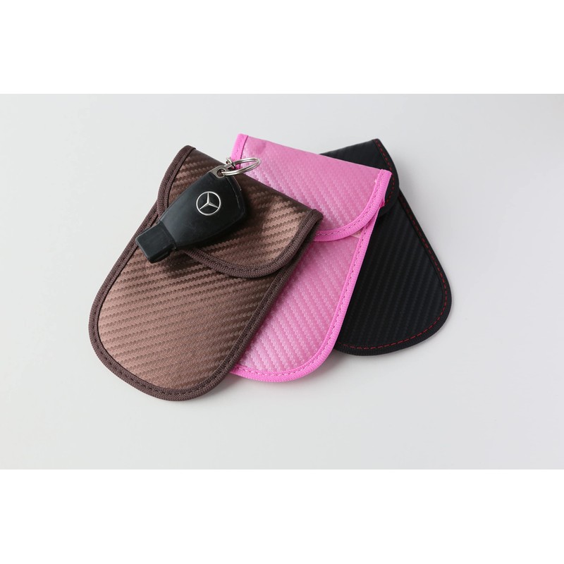KF Premium Pink Faraday Pouch for Car Keys – Signal
