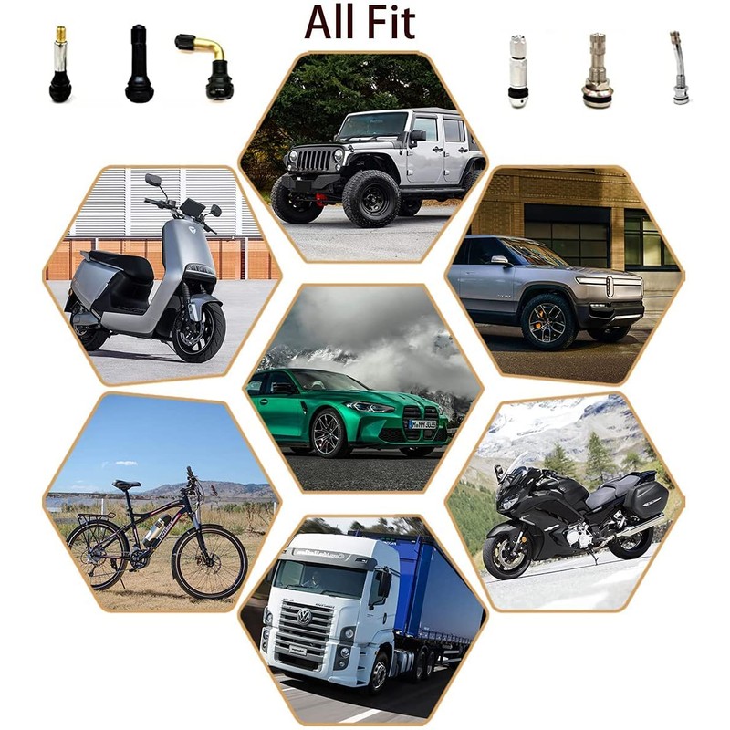 ST Car Tyre Valve Caps Universal Fit Car Boot Decoration