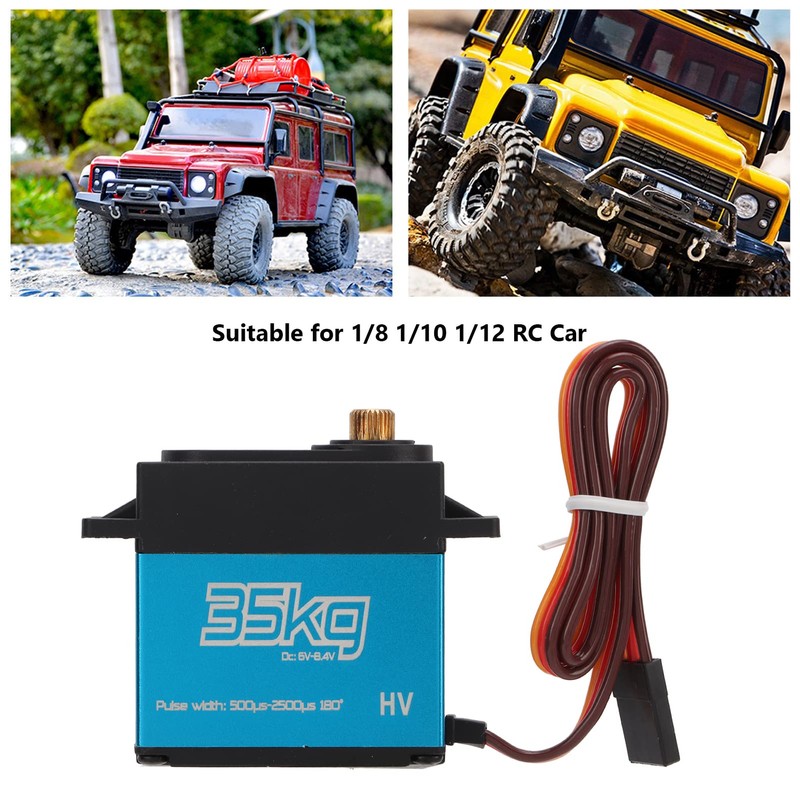 Alomejor 2 Pieces RC Car Digital Servo Replacement Set Waterproof