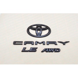 Toyota BLACK OUT EMBLEM OVERLAY KIT for 2018 - 2024 TOYOTA CAMRY LE AWD OEM