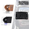 HDBUBALUS Motorcycle Curved Laydown License Plate Mount with Frame Fit
