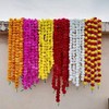 Buycrafty 5 Pcs Artificial Marigold Garland 5ft Long Party Celebration