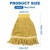 uxcell 6Pcs Commercial Mop Head Replacement, Cotton String Mop Head,