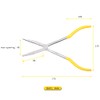 LEONTOOL Long Reach Flat Nose Pliers 11-inch Duck Billed Pliers