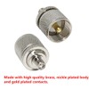 PL259 to SMA Female Adapter, RFAdapter 10-Pack UHF Male to