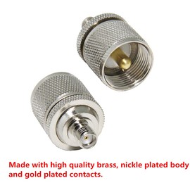 PL259 to SMA Female Adapter, RFAdapter 10-Pack UHF Male to SMA Female RF Coaxial Coax Connector Convertor RFAdapter for Ham Radio, Antenna, Analyzer
