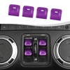 SQQP for JK Aluminium Center Console Window Switch Button Cover
