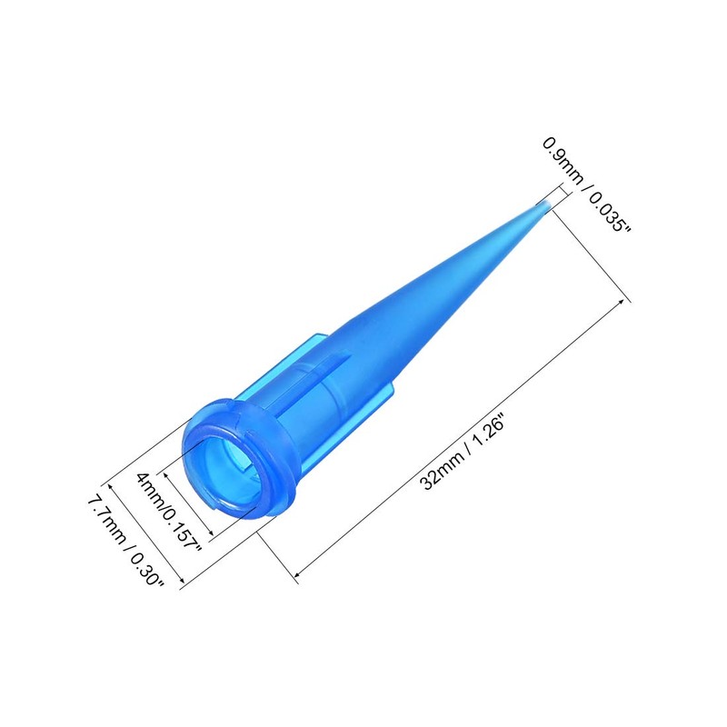 sourcing map Industrial Blunt Tip Tapered Dispensing Fill Needle 22ga