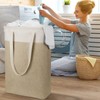 Laundry Hampers 15.2Lx7.5Wx23H Small&Tall Slim Fabric Laundry Baskets Thin Narrow