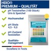 HIXO 100 x pH Test Strips for Urine & Saliva