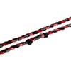 S'beauty 2 Rope Titanium Sports Tornado Necklace 18" (Red-Black)