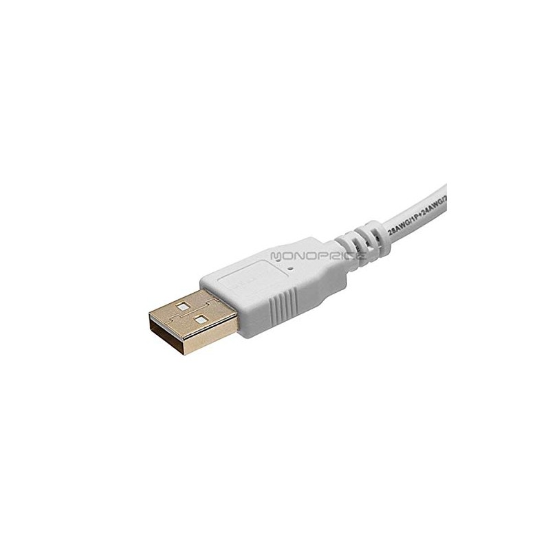 Monoprice USB 2.0 Cable - 3 Feet - White |