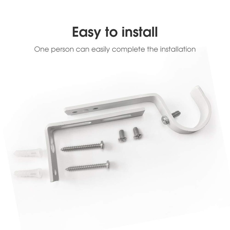 Curtain Rod Brackets Heavy Duty Drapery Hardware Adjustable Rod Holders