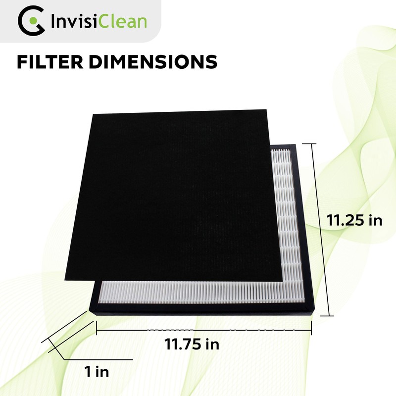 InvisiClean True Hepa Replacement Filter with Activated Carbon Prefilter -