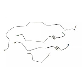 The Stop Shop 1978-87 El Camino Prebent Front Brake Line Kit Galfan Coated Steel