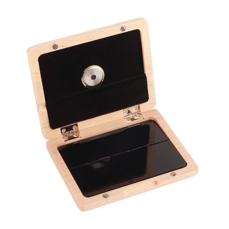 Saxophone Clarinet Reed Case Solid Wood 5-Reeds Holding Storing Box