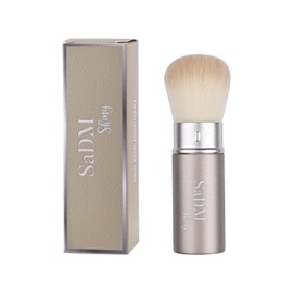 SaDM Shiny Retractable Powder Brush – Portable, Multipurpose Makeup Brush for Travel & On-the-Go Application