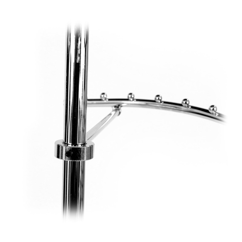 SSWBasics Sleek Chrome Spiral Clothing Rack - 29 Ball Retail