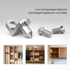 Safety Shelf Support 5 mm, Angled Shelf Bracket with Pin
