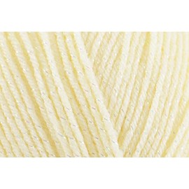 James C Brett Baby Twinkle DK Yarn Double Knitting Sparkly Glitter Wool for Crocheting, Blankets, Baby Garments, Accessories - 100g Ball - Lemon BT3 - Single (1 Ball)