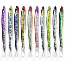 Abhay Glitter Fish Pen Gifts Fashion Fish Pens 10 Pack Creative Pen for Fish Decor Party Supplies