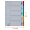 Esselte Pendaflex A4 5 Tabbed Card Dividers - Multicoloured