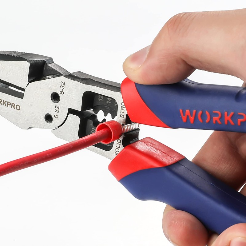 Workpro Pliers, Strong Pliers, 7.9 inches (200 mm), Multi-functional, Wire