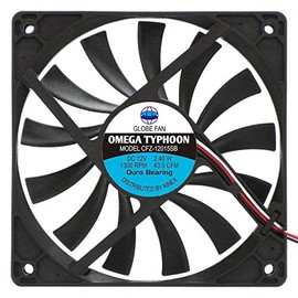 AINEX Omega Typhoon 4.7 inches (120 mm) Thin Type [1300 RPM ± 200, Noise 24.5 dB CFZ-12015SB