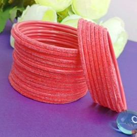 Efulgenz Rakhi - Juego de brazaletes indios para hermanas Bollywood - Pulseras de terciopelo de metal liso para mujeres y niñas, regalo de Raksha Bandhan para Bhabhi, 2-8, Metal, no conocido