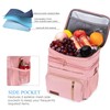 MIYCOO Lunch Bag & Lunch Box for Women Men Double