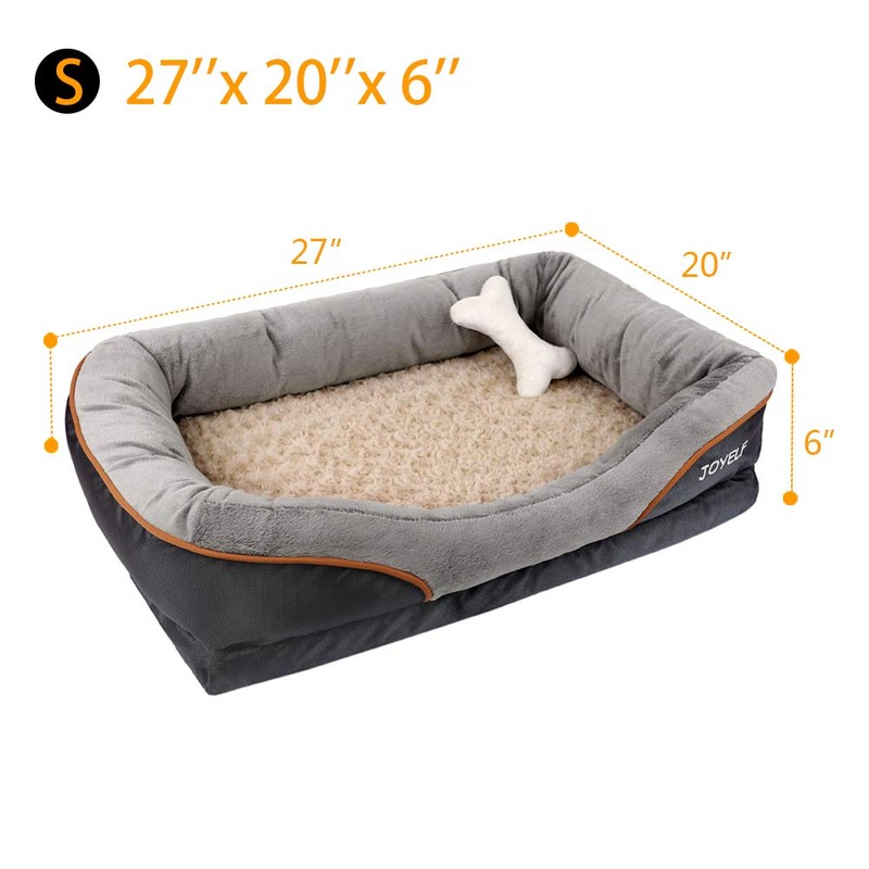 JOYELF Memory Foam Dog Bed Small Orthopedic Dog Bed &