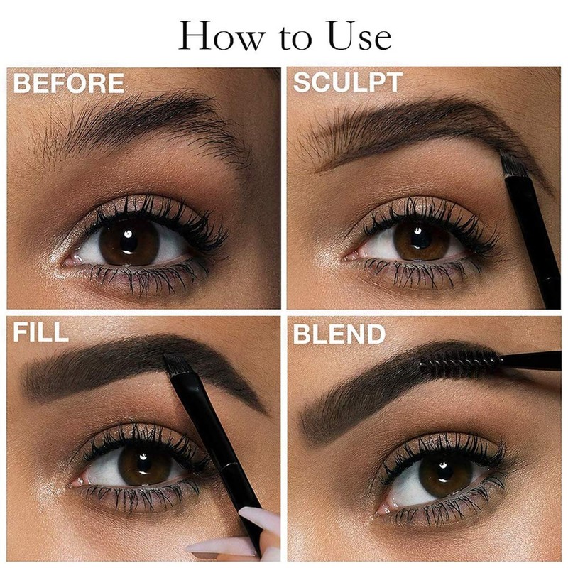 MAEPEOR 12 Colors Eyebrow Pomade Full-pigmented Long Lasting Waterproof Eyebrow