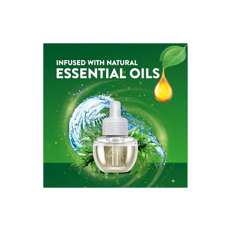 Air Wick Aromatizante de Ambiente Continuo, Fresh Waters, 5 repuestos