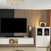 HEXIM Acoustic Panels Sample Piece - Flexible Slat Wall, Wood
