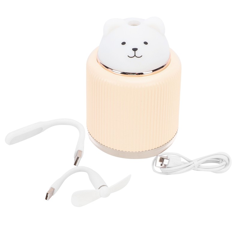 Mini Humidifiers Lovely Cartoon Style Humidifying Device with Light for