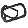 CMJ™ 2 x British US Army Military Style Black Rubber