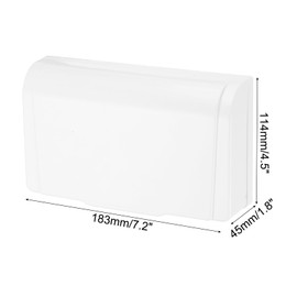 sourcing map Outdoor Plug Cover 118 Type Protector Outlet Box Weather Proof Outdoor Electrical Power Outlet Cover Electrical Box Cover White for Bathroom 1pcs