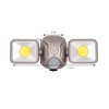 LIGHT IT! by Fulcrum, 35001-101 LED Security Light, Silver, Single