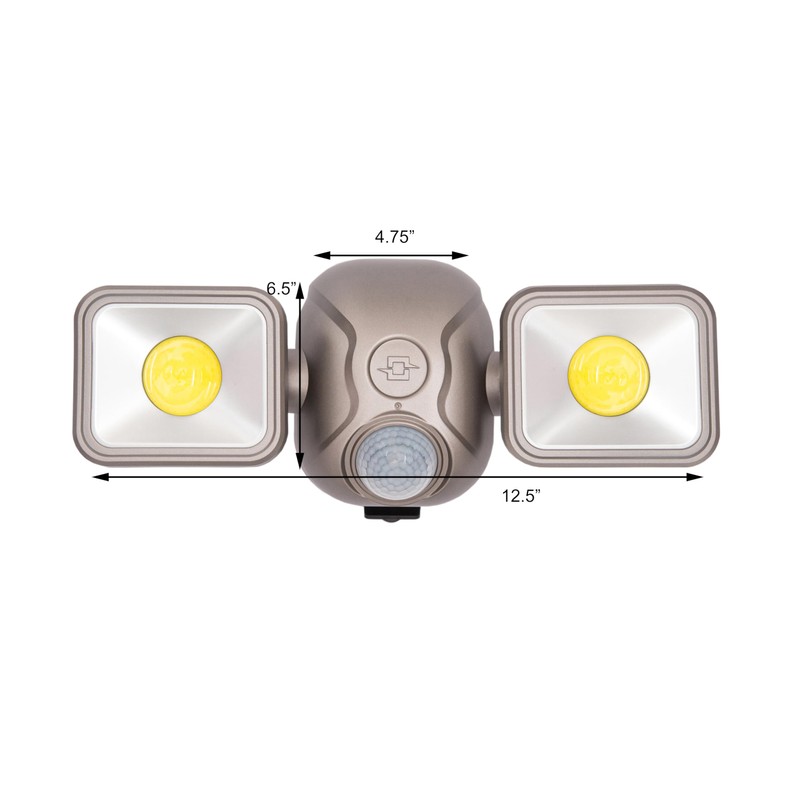 LIGHT IT! by Fulcrum, 35001-101 LED Security Light, Silver, Single