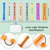 Elcoho 80 Pieces Multicolor Hair Perm Rods, Curler Perm Rods