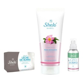 Rutina Facial Antiedad Jabón Burra Rosa Mosqueta Serum Noche