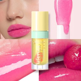 Colour Changing Lip Gloss – pH Reactive Lip Gloss Oil, Long-Lasting Moisturising Lip Tint, Lightweight & Smooth, Non-Sticky Gloss with Natural Shine for All Skin Tones